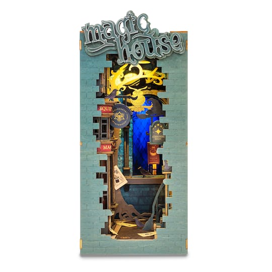 Rolife® Magic House DIY Book Nook Shelf Insert Kit By Robotime | 9.45" x 7" x 4.33" | Michaels®